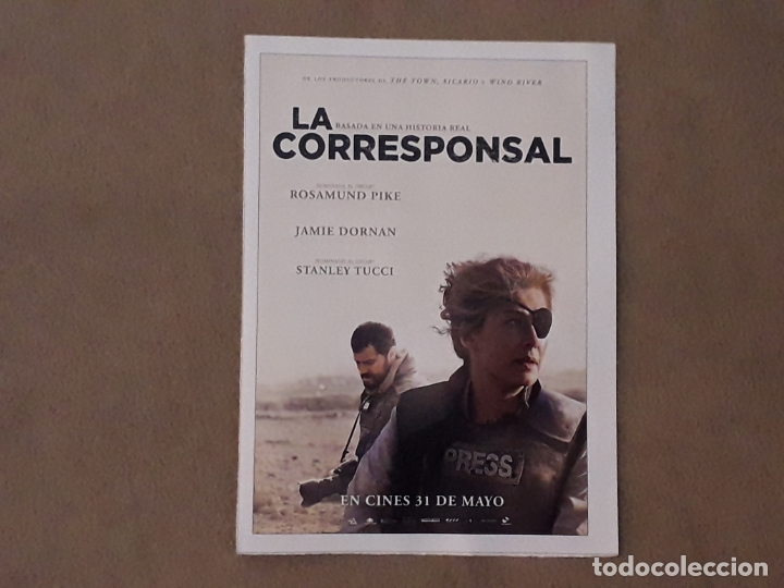 Cinema: FICHA PEL&Iacute;CULA, LA CORRESPONSAL, 2018. ROSAMUND PIKE, JAMIE DORNAN