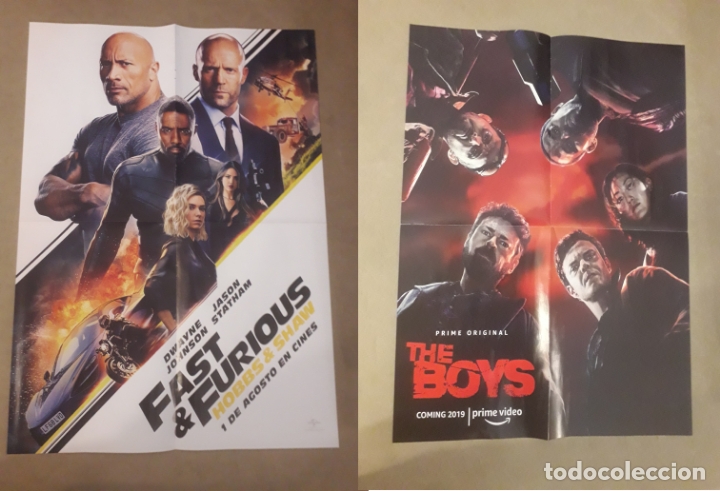 Cinema: P&Oacute;STER PEL&Iacute;CULA FAST & FURIOUS, HOBBS & SHAW. 2019 / THE BOYS (SERIE T.V.) 2019