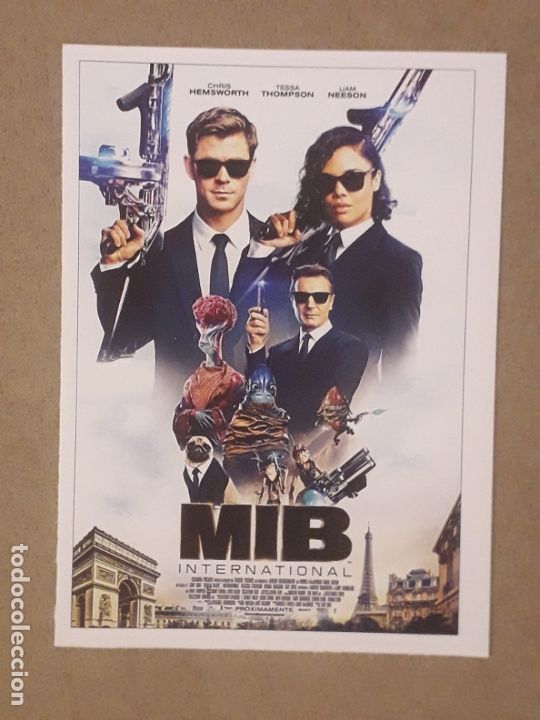 Cinema: FICHA PEL&Iacute;CULA MIB INTERNATIONAL, 2019 (HOMBRES DE NEGRO) CHRIS HEMSWORTH, TESSA THOMPSON