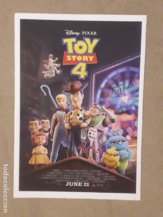 Cinema: FICHA PEL&Iacute;CULA, TOY STORY 4, 2019 (DISNEY PIXAR)