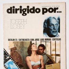 Cine: DIRIGIDO POR... Nº 25 (JULIO/AGOSTO 1975) JOSEPH LOSEY
