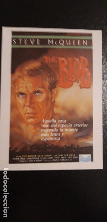 Cine: 1 PROGRAMA DE MANO DE ** THE BLOB... LA MASA DEVORADORA. ** 1958 -. STEVE MCQUEEN - Foto 1