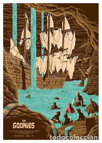 Cinema: THE GOONIES . L&Aacute;MINA CARTEL. 45 X 32 CMS.