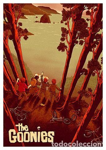 Cinema: THE GOONIES . L&Aacute;MINA CARTEL. 45 X 32 CMS.