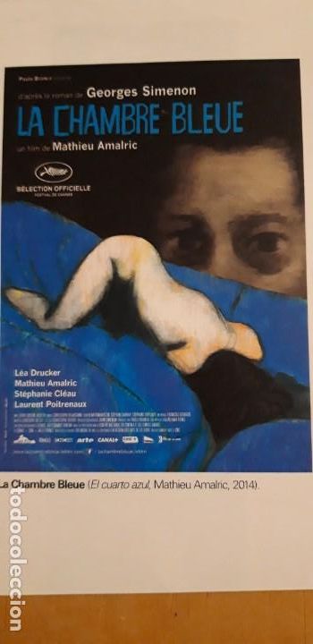 Kino: 1 RECORTE DE PRENSA  ** LA CHAMBRE BLEUE  ** DE MATHIEU AMALRIC  2014