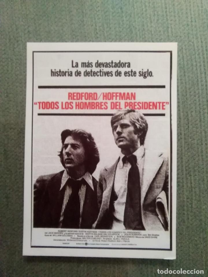 Kino: PROGRAMA DE CINE TODOS LOS HOMBRES DEL PRESIDENTE
