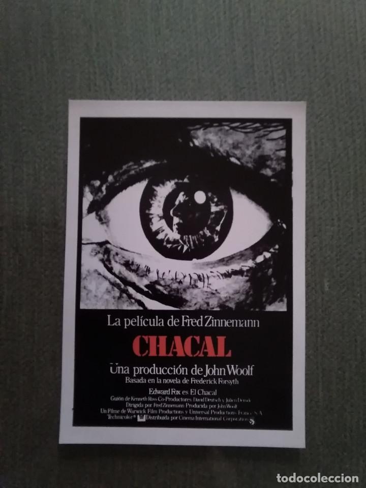 Cinema: PROGRAMA DE CINE MODERNO CHACAL