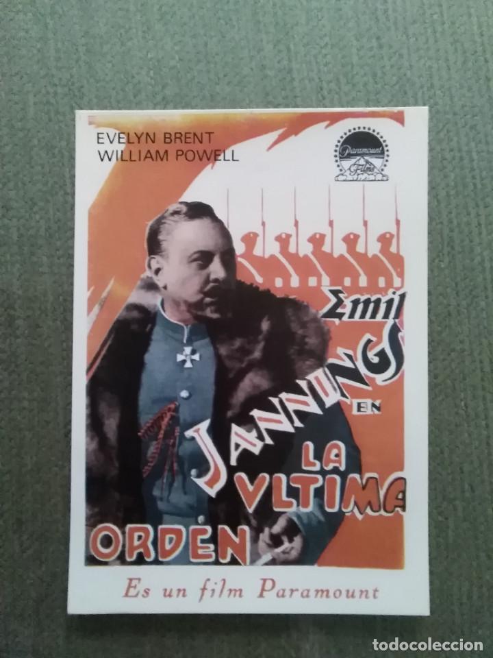 Cinema: PROGRAMA DE CINE MODERNO LA ULTIMA ORDEN