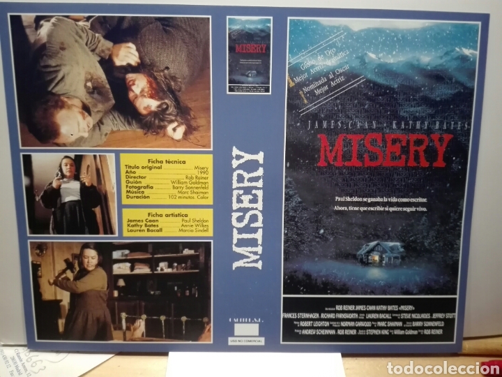 Cinema: CARATULA MISSERY. NUEVA PARA MONTAR