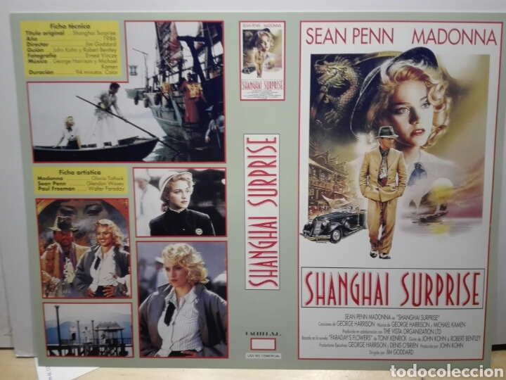 Kino: CARATULA SHANGHAI SURPRISE. NUEVA