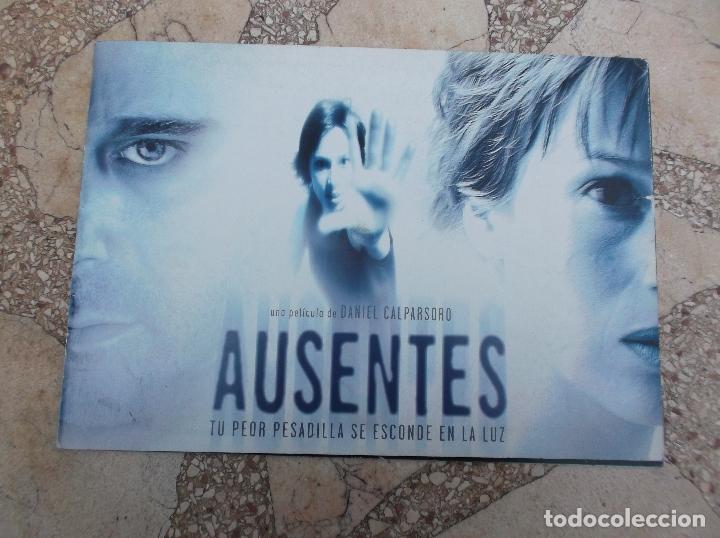Cinema: programa de la pelicula ausentes de calparsoro, tu peor pasadilla se esconde en la luz, 16 paginas