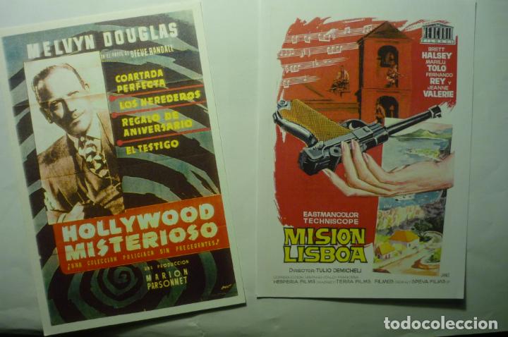 Cinema: lote reproducciones papel mision lisboa - hollywood misterioso
