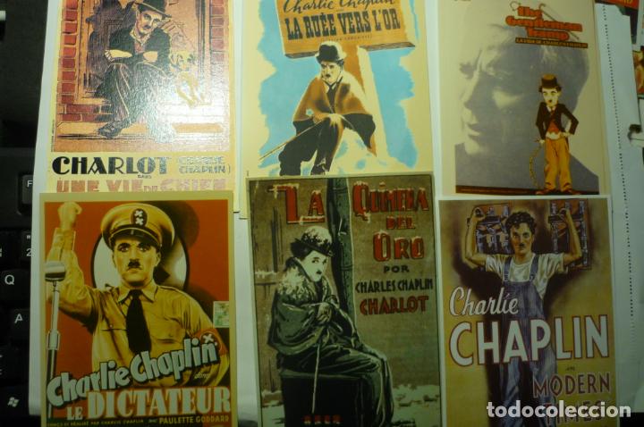 Cine: lote reproducciones carteles extranjeros peliculas charles chaplin -charlot