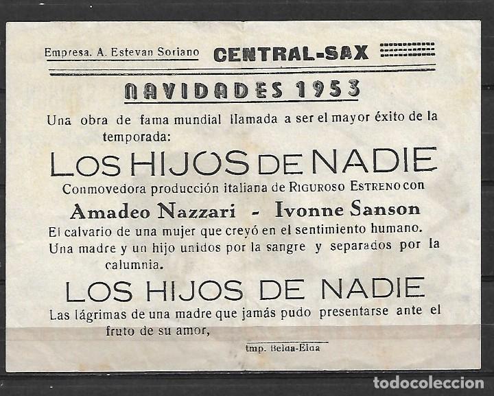 Cine: los hijos de nadie, programa de mano - Foto 2