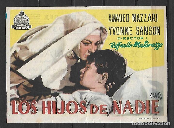Cine: los hijos de nadie, programa de mano - Foto 1
