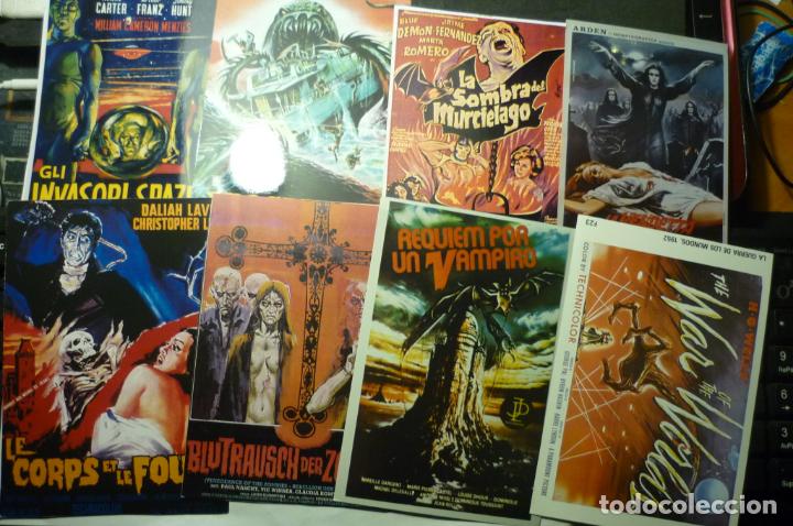 Cinema: lote reproducc.carteles peliculas terror papel y foto