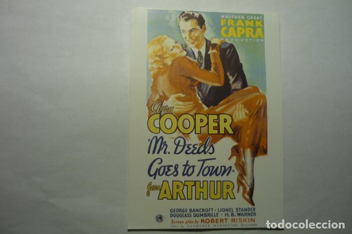 Cinema: folleto reproduccion cartel usa el secreto de vivir.gary cooper