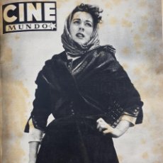 Cine: REVISTA CINE MUNDO 1953 AURORA BAUTISTA CARMEN SEVILLA CLAK GABLE CONSTANCE SMITH. Lote 210144008