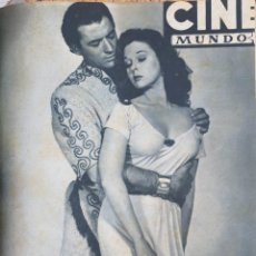 Cine: REVISTA CINE MUNDO 1952 SUSAN HAYWORTH GREGORY PECK AVA GARDNER VIVIEN LEIGH TONY CURTIS LOLA FLORES. Lote 210281080