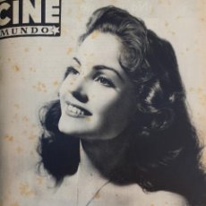 Cine: REVISTA CINE MUNDO 1952 CARMEN SEVILLA MARIO CABRE ANN SHERIDAN DOROTHY LAMOUR. Lote 210296326