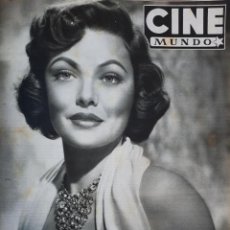 Cine: REVISTA CINE MUNDO 1959 GENE TIERNEY SHIRLEY TEMPLE GREGORY PECK ANN BLYTH CARMEN SEVILLA. Lote 210308477