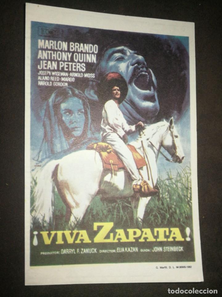 Kino: MINI CARTEL CINE, VIVA ZAPATA, 9X13 CM, G MARFIL.