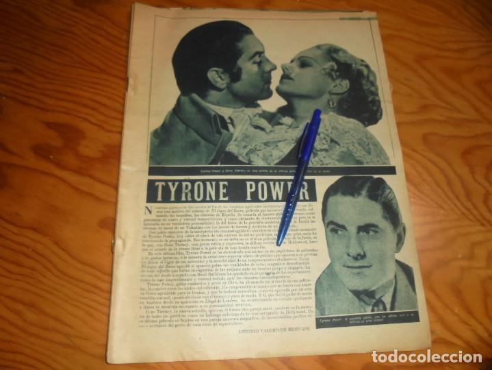 Cine: RECORTE : TYRONE POWER. CELULOIDE, MARZO, 1945 - Foto 1