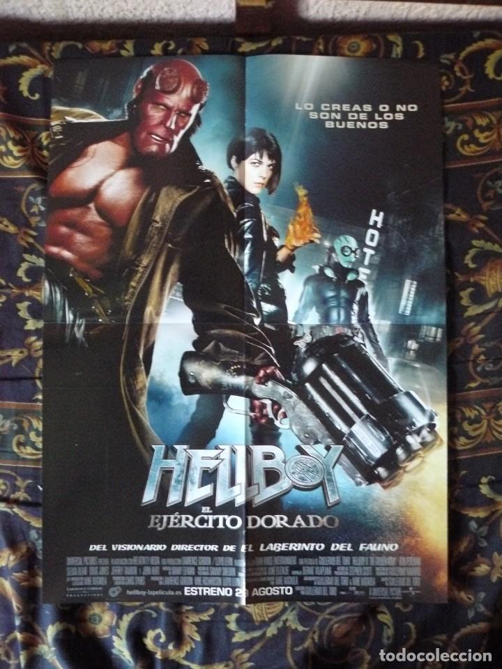 Kino: CARTEL DOBLE DE 40X60 APROX DE LAS PELICULAS: Babylon y Hellboy el ejercito Dorado