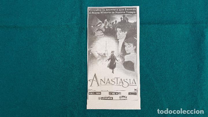 Kino: RECORTE DE PERIODICO CARTELERA ANASTASIA