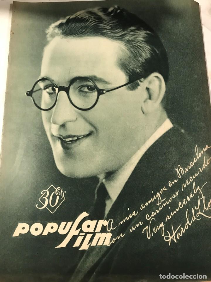 Cinéma: POPULAR FILM OCTUBRE 1929 NUM 167 HAROLD LLOYD