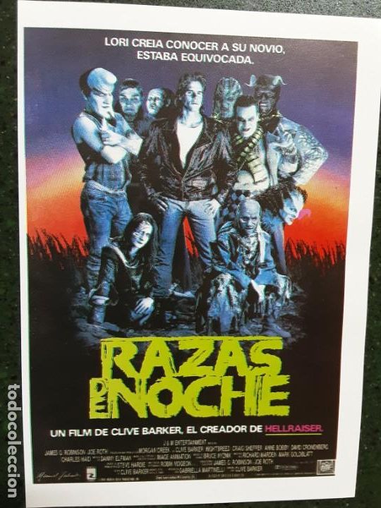 Kino: RAZAS DE NOCHE, SENCILLO IMPRESO EN LOS A&Ntilde;OS 80