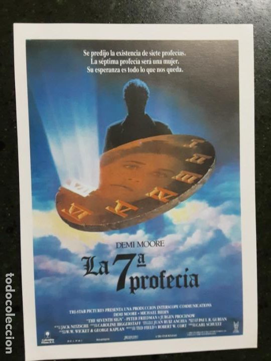 Kino: LA 7.&ordf; PROFECIA, DEMI MOORE, SENCILLO IMPRESO EN LOS A&Ntilde;OS 80