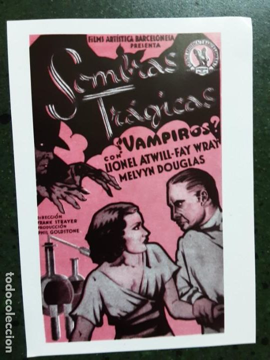 Kino: SOMRAS TRAGICAS, VAMPIROS? SENCILLO IMPRESO EN LOS A&Ntilde;OS 80