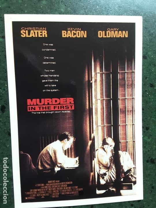 Kino: MURDER IN THE FIRST, PROGRAMA CKASICOS CINEMA, IMPRESO EN LOS A&Ntilde;OS 80
