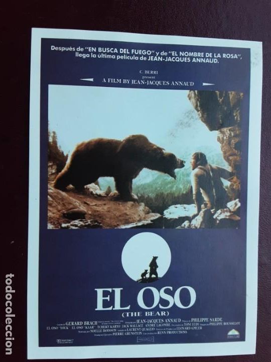 Kino: EL OSO, PROGRAMA IMPRESO EN LOS A&Ntilde;OS 80
