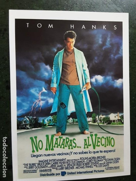 Kino: NO MATAR&Aacute;S...AL VECINO, TOM HANKS, IMPRESA EN LOS A&Ntilde;OS 80