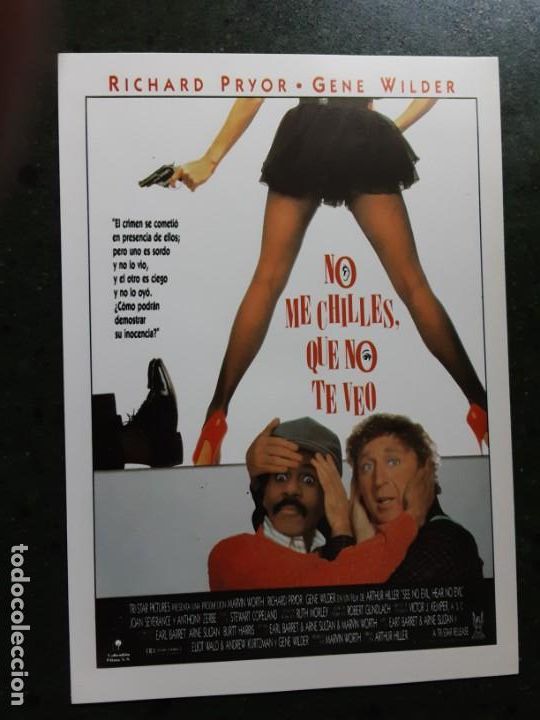 Kino: NO ME CHILLES QUE NO TE VEO, RICHARD PRYOR, GENE WILDER, IMPRESA EN LOS A&Ntilde;OS 80