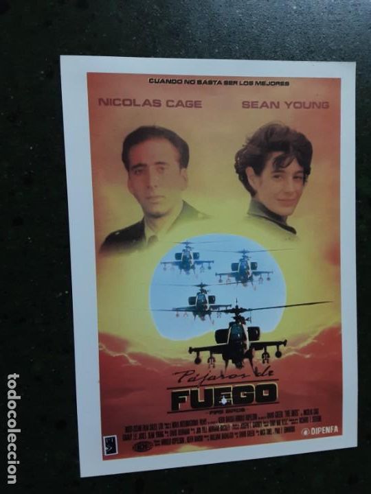 Kino: PAJAROS DE FUEGO, NICOLAS CAGE, SEAN YOUNG, IMPRESA EN LOS A&Ntilde;OS 80