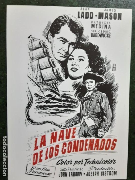 Kino: LA NAVE DE LOS CONDENADOS, ALAN LADD, IMPRESA EN LOS A&Ntilde;OS 80