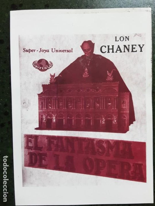 Kino: EL FANTASMADE LA OPERA, LON CHANEY, IMPRESO EN LOS A&Ntilde;OS 80
