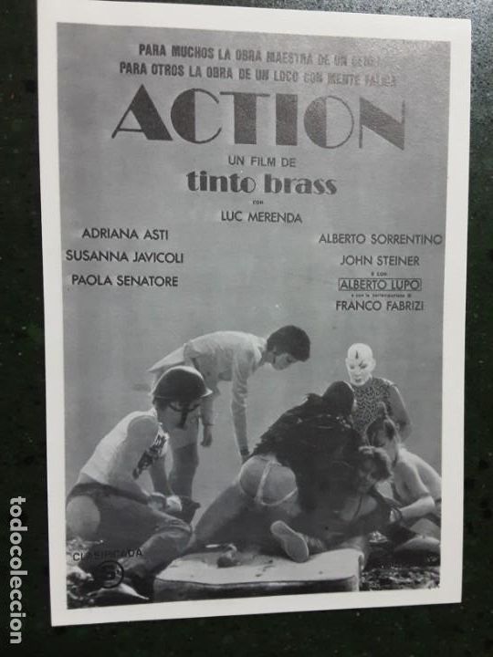 Kino: ACTION,DE TINTO BRASS, IMPRESO EN LOS A&Ntilde;OS 80