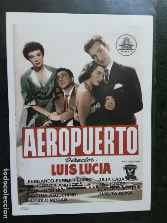 Kino: AEROPUERTO, FERNANDO FERN&Aacute;N G&Oacute;MEZ, IMPRESO EN LOS A&Ntilde;OS 80