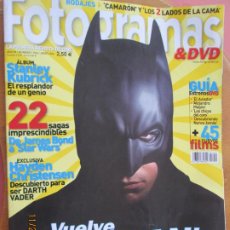 Cine: FOTOGRAMAS REVISTAS Nº 1940 - JUNIO 2005 - VUELVE BATMAN -STANLEY KUBRICK. Lote 227058306