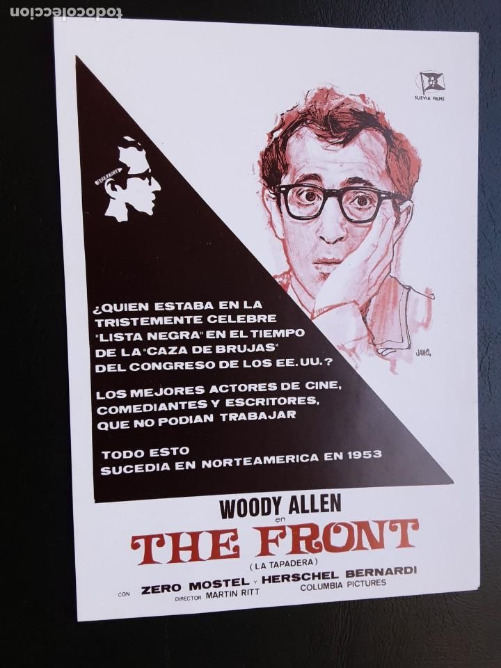 Kino: THE FRONT,LA TAPADERA, WOODY ALLEN, SENCILLO IMPRESO EN LOS A&Ntilde;OS 80