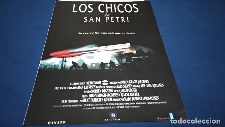 Cinema: PUBLICIDAD EN PRENSA HOJA DE PELICULA ( LOS CHICOS DE SAN PETRI )1995