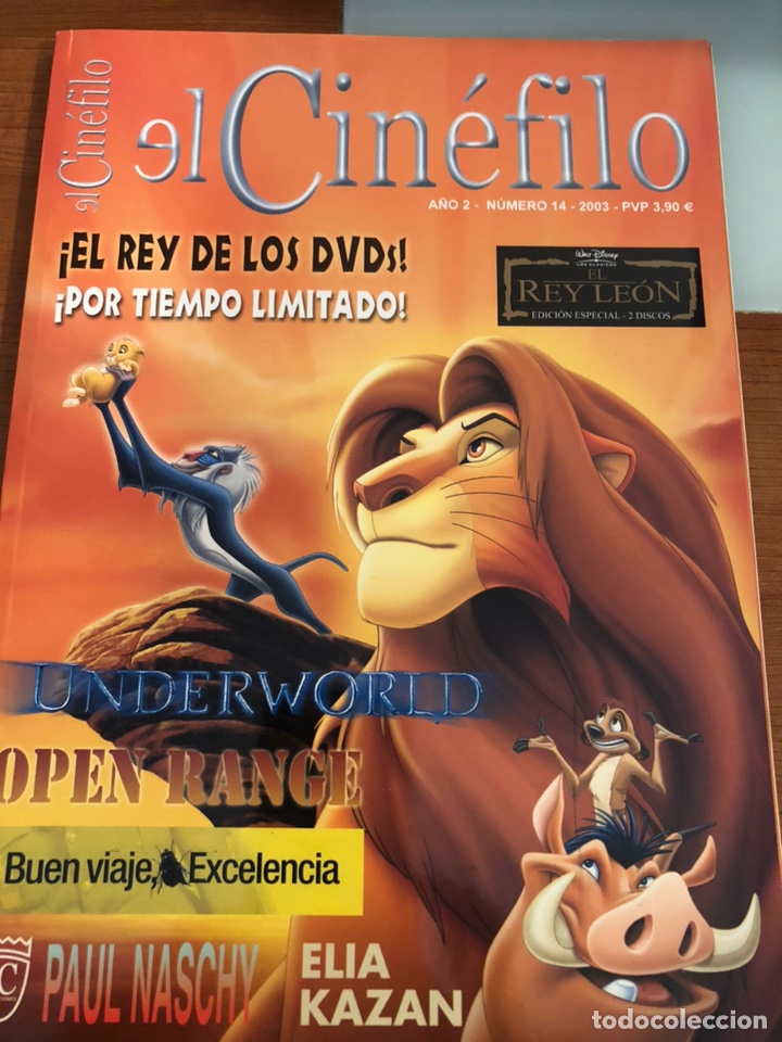 Cinema: EL CINEFILO. N&uacute;m 14. A&ntilde;o 2003. EL REY LEON. UNDERWORLD
