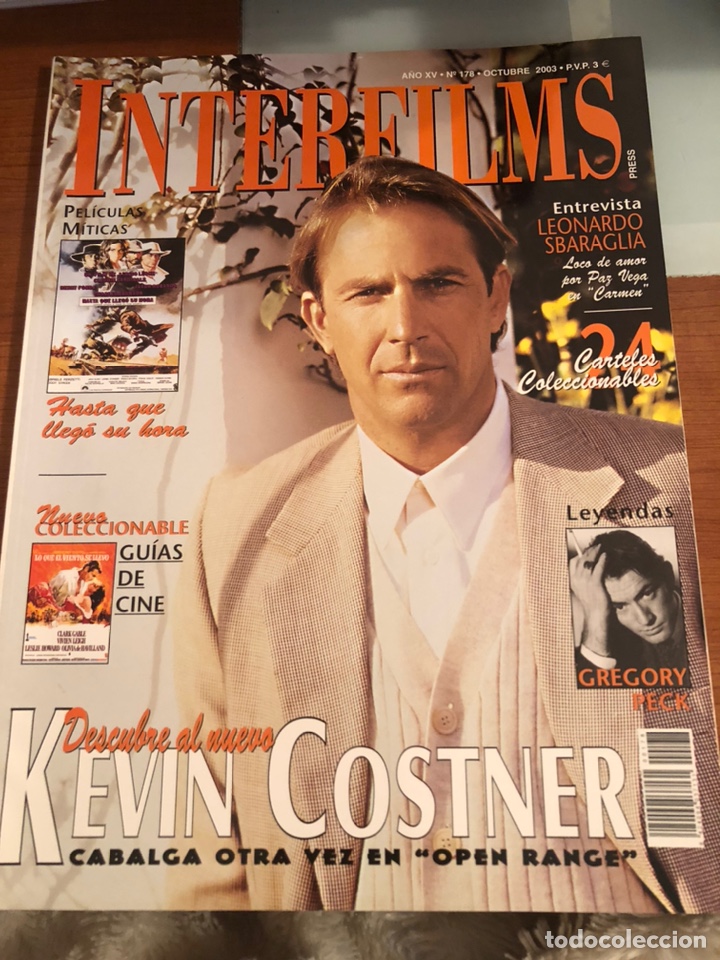 Cine: INTERFILMS n&uacute;m 178. Octubre 2003. KEVIN COSTNER - Foto 1