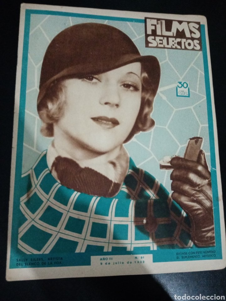 revista films selectos 1932,sally eilers, harol - Buy Old Film Magazine ...