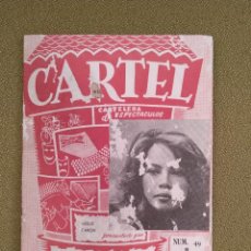 Cine: REVISTA CARTEL Nº 49 (JUN 1962) CARTELERA DE ESPECTÁCULOS VALENCIA - PORTADA LESLIE CARON. Lote 232556465