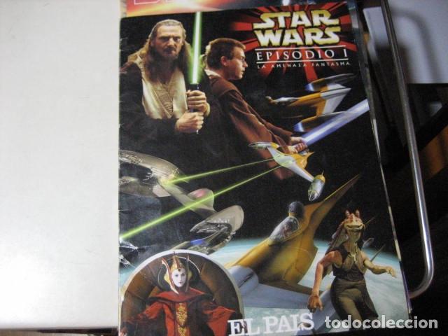 Cinema: Carpeta 13 l&aacute;minas dobles Star Wars Episodio I La amenaza fantasma El Pa&iacute;s coleccionable